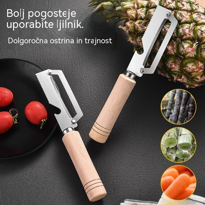 ✅Kupite enega in dobite enega brezplačno (2 artikla) 🧅🔪 Večnamenski kuhinjski lupilec: Lupite, sekljajte zelenjavo, odpirajte steklenice! 🔥