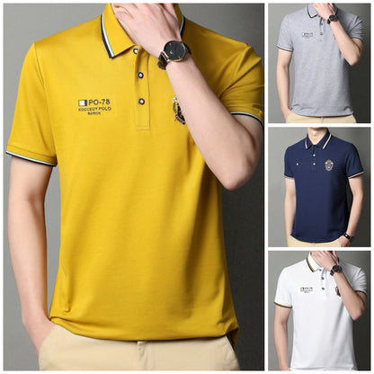 🔥🥰【M-3XL】Najnovejša moška polo majica s kratkimi rokavi na rever leta 2025