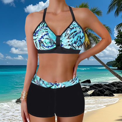 🏖️👙🌴【S-5XL】Komplet kopalk s potiskom za počitnice na plaži 2025