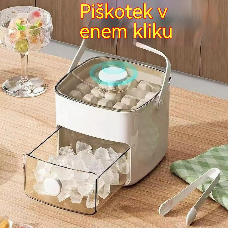 🔥🧊 Pladenj za ledene kocke 2026 s pokrovom: Izdelava ledu je enostavna.