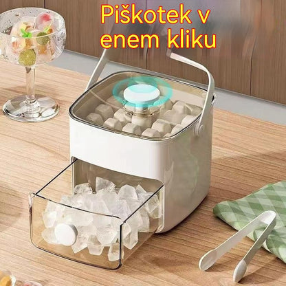 🔥🧊 Pladenj za ledene kocke 2026 s pokrovom: Izdelava ledu je enostavna.