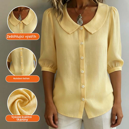 🌸【S-3XL】Dámský kardigan s krátkým rukávem a zapínáním na knoflíky – letní oblíbený kousek. Platba na dobírku možná ✅