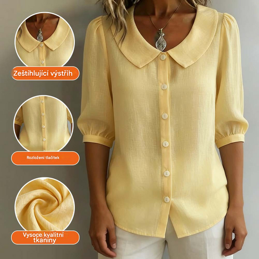 🌸【S-3XL】Dámský kardigan s krátkým rukávem a zapínáním na knoflíky – letní oblíbený kousek. Platba na dobírku možná ✅