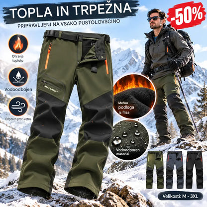 🏃‍♂️【S–5XL】2026 Nove moške outdoor hlače za jesen in zimo – tople, flis, nepremočljive in odporne proti vetru