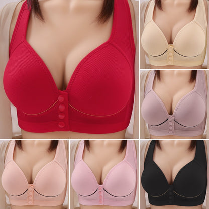 💥👙【3 kosi】[40–100 kg] Modrček brez žice, primeren za matere srednjih in starejših let, udoben in lahek, velikost modrčka