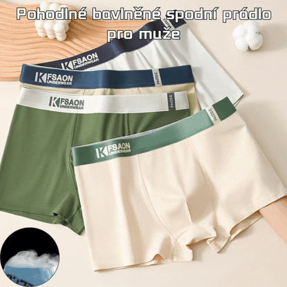🔥【Balení po 6 kusech】🧊 Pánské spodní prádlo, čistá bavlna, pohodlné a prodyšné 4260142