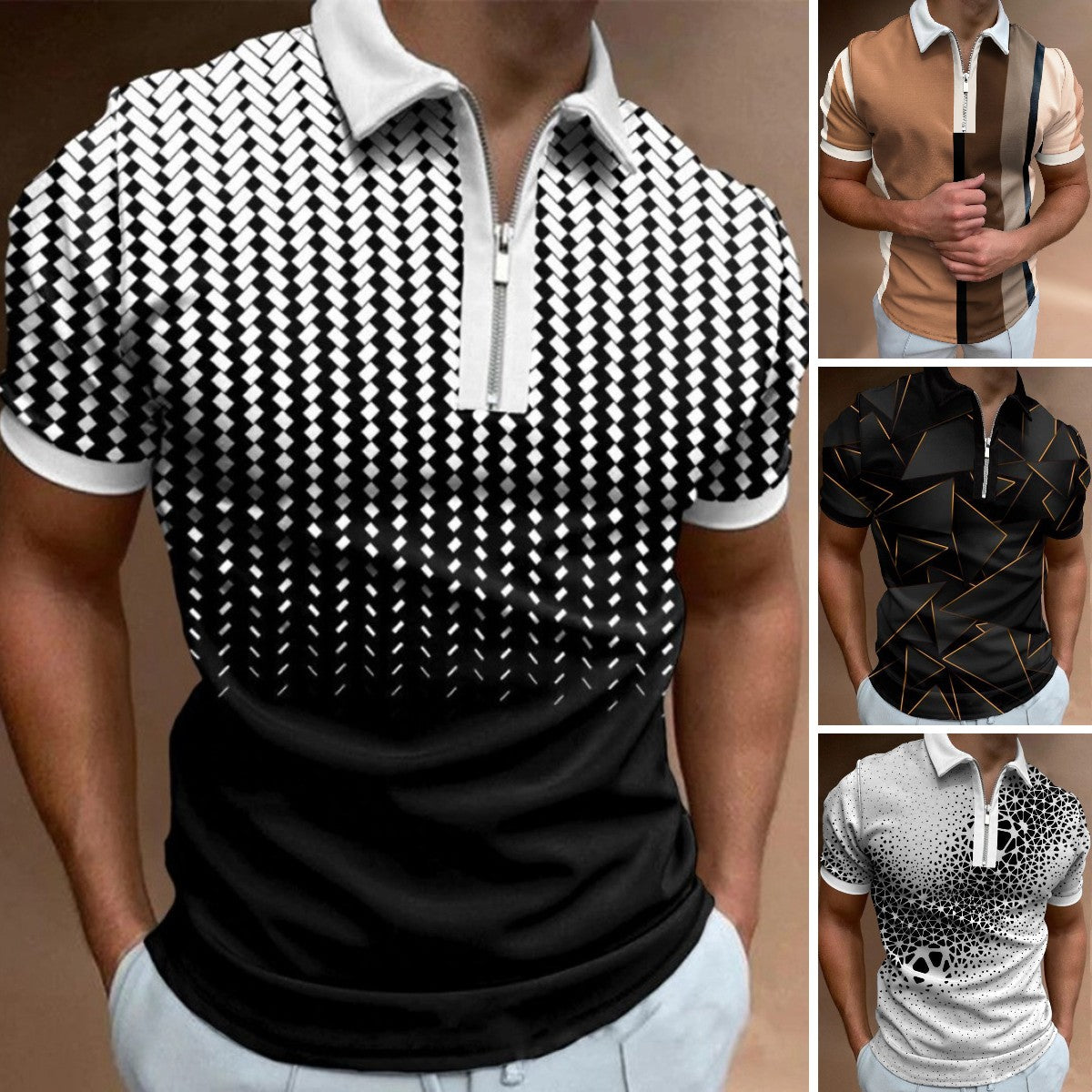【S-3XL】🔥Nova modna moška polo majica v barvnem ujemanju 3611769
