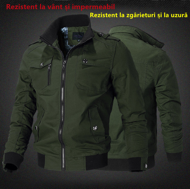 😎🧥 [M-5XL] Új férfi katonai dzseki, strapabíró, kiváló minőségű, meleg【Prémium férfi divat, otthoni alapdarab】