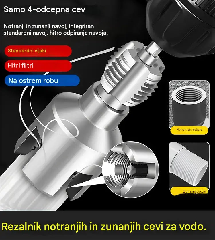 ✔️20 mm + 25 mm🛠️ Sveder novega tipa z integriranim odpiračem navojev za vodovodne cevi, tako notranje kot zunanje (uporabno za PPR, PEPVC)