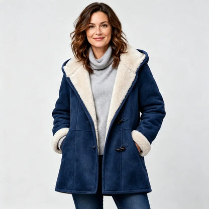 🐏🥼50% OFF💖 Elegante y cálida chaqueta de mujer con forro de gamuza sintética, tallas S-5XL, chaqueta informal de invierno