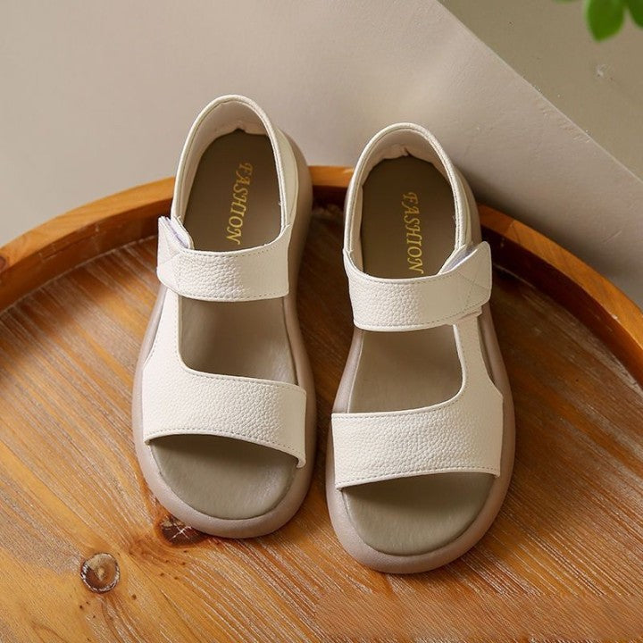 🔥【50% de Descuento Precio súper bajo】🔥【Tallas 35-43】👡Sandalias retro de verano 2026, hechas de cuero suave y una suela flexible.