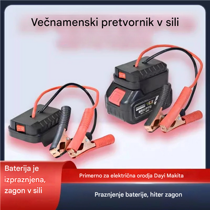 🚗🧰Večnamenski pretvornik za zagon avtomobilske baterije【(dvojni vmesnik USB)】