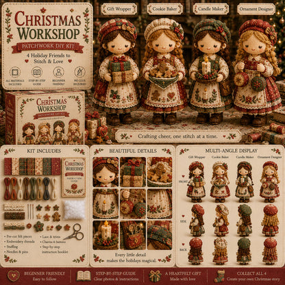 🎁Último día: ¡Disfruta de un 49% de descuento! 🧵 Kit de patchwork para armar en miniatura de la serie Mundo en miniatura.