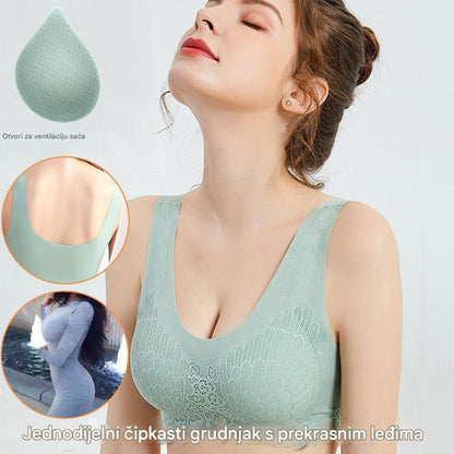 💖👙【M-4XL】🌹🛒【Set od 3 komada】2026. Novi poboljšani udoban čipkani grudnjak u velikim veličinama. (Bešavne, oblikujuće, s antiskliznim naramenicama)