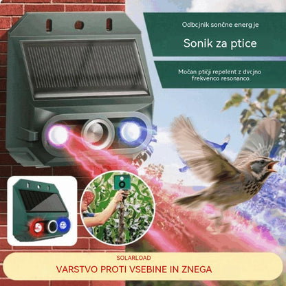 🔥【Kupite enega, enega dobite brezplačno】🔥Zunanji ultrazvočni sončni odganjalec živali: Lahko odganja ptice in živali.