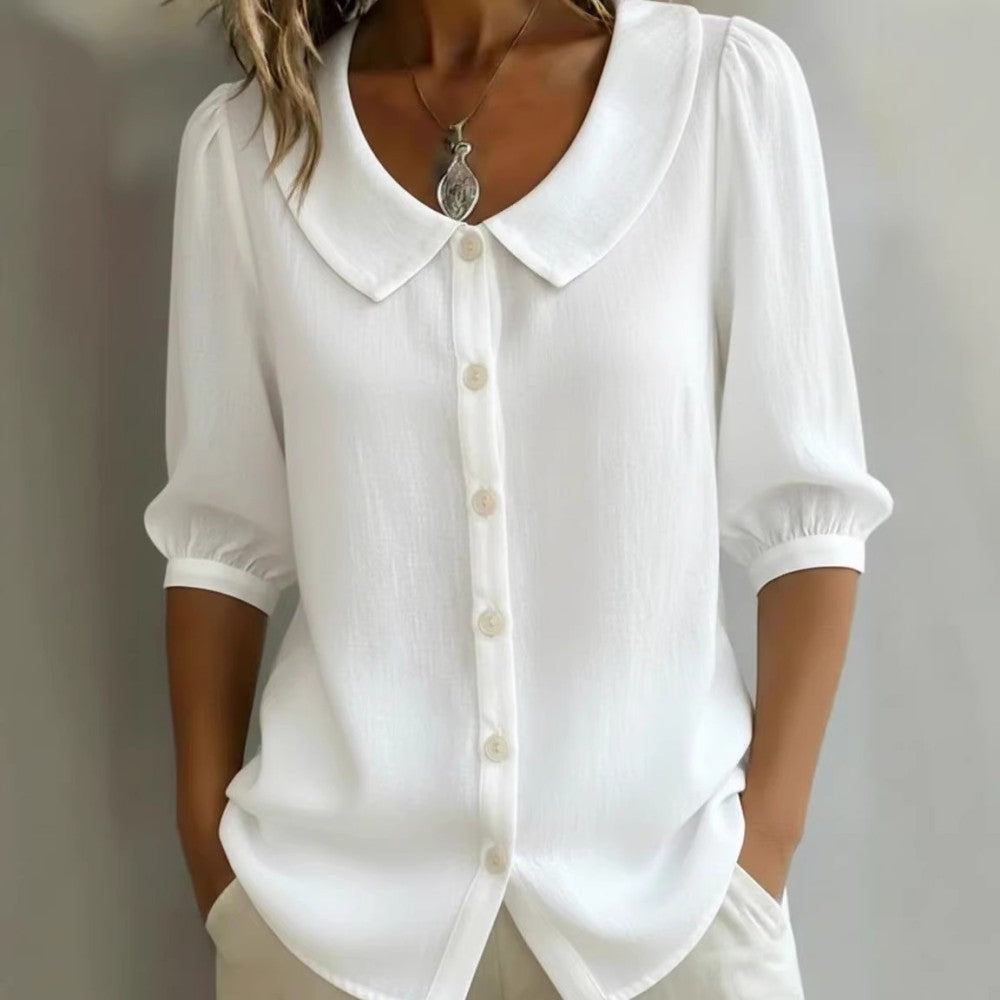 🌸【S-3XL】Γυναικείο κοντομάνικο ζακέτο με κουμπιά. Δυνατότητα πληρωμής κατά την παράδοση✅