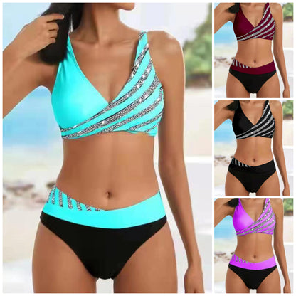 👙【40-100 kg, S-3XL】👙2025 Nov komplet kopalk s potiskom za ženske