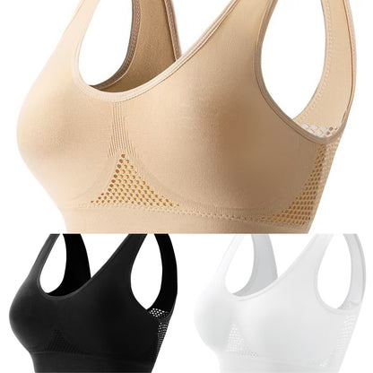 😍【3 darabos csomag】Varrás nélküli melltartó nagyobb méretekhez ❤️ Légáteresztő és hűsítő 【40-120KG】