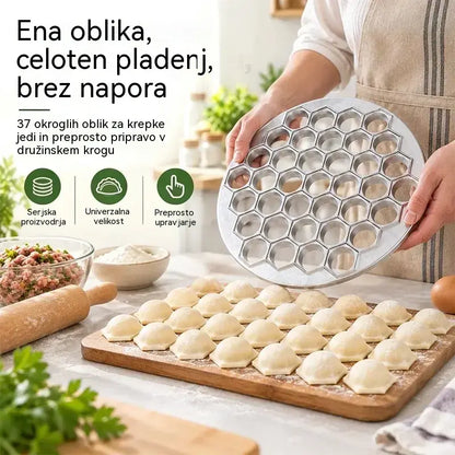 🥟 Pripravitežlikrofevnekajsekundah! Modelzarezanjepelmenovinžlikrofovs37odprtinami! Enpritisk,37enakomernihkosov·Učinkovito,hitroinenostavnozačiščenje!