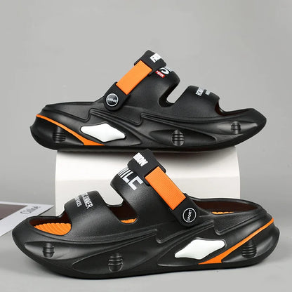 🚶‍♂️👟【Pohodlné na nošení】【Velikosti 36-45】Nové protiskluzové sportovní sandály s tlustou podrážkou 4234569