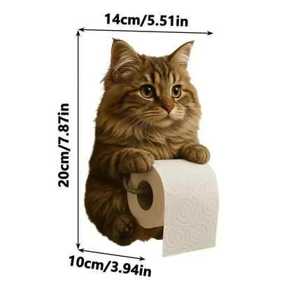 🐱Držalo za toaletni papir z motivom ljubke mačke