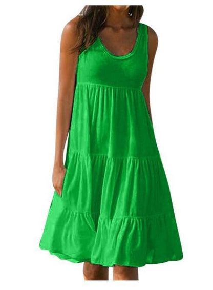 👗 [S-5XL] Preprosta udobna obleka.