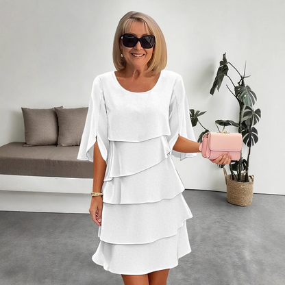 💃【S-3XL】🎁Elegantní vrstvené šaty s volánkovými manžetami, které snadno vytvoří stylový vzhled vhodný pro různé příležitosti💃 4246185