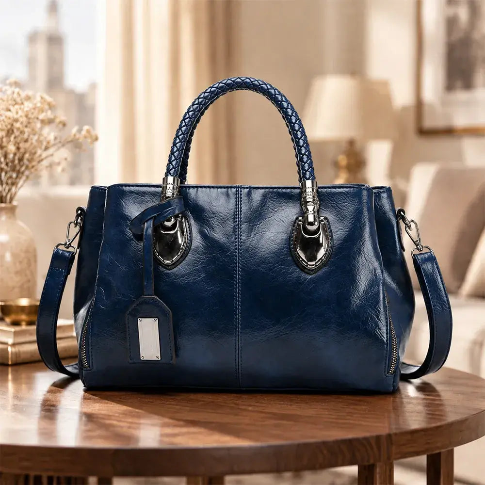 💼💄[Zadnji dan – 50 % popust] Ženska torbica iz pravega usnja – mehka in elegantna; lahko jo nosite v roki ali čez ramo.