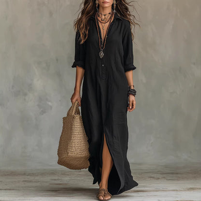 👗🏖️【Novinka, sleva 50 %, pouze 3 dny】 Nová elegantní a pohodlná maxi sukně s rozparkem vpředu 2026.