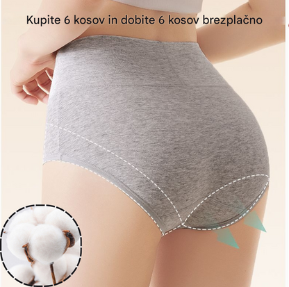 【Paket 6 kosov】Oblikovalno perilo z visokim pasom, dvigne in oblikuje zadnjico, izdelano iz visokokakovostne bombažne tkanine✨️ (45–105 kg)