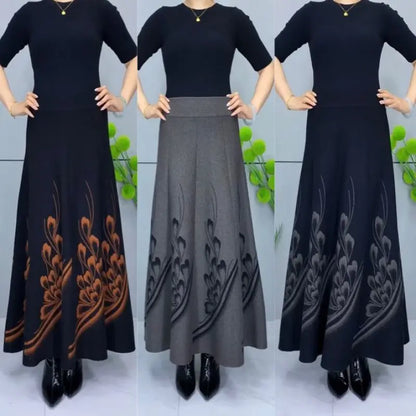 👗【S-3XL】Debelo volneno krilo za jesen in zimo, modno in vsestransko