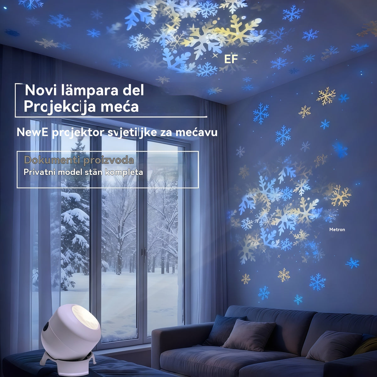 Dinamični vrtljivi LED projektor