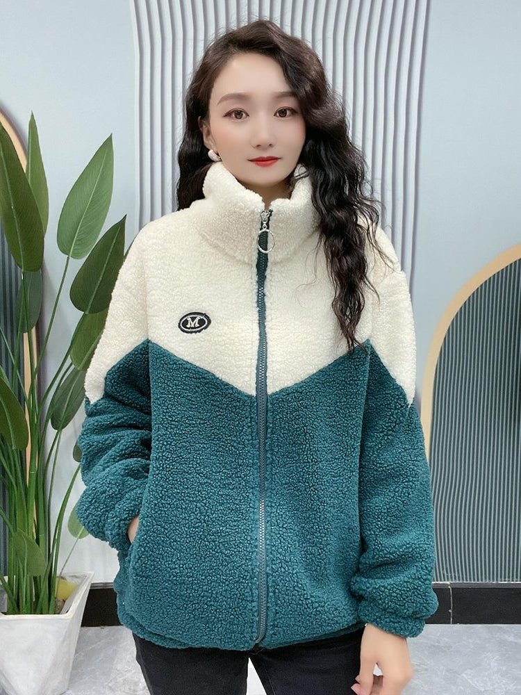 🔥🐏【M-4XL】Zimowa kurtka polarowa, wzmocniona kurtka z bawełny jagnięcej, ciepła kurtka