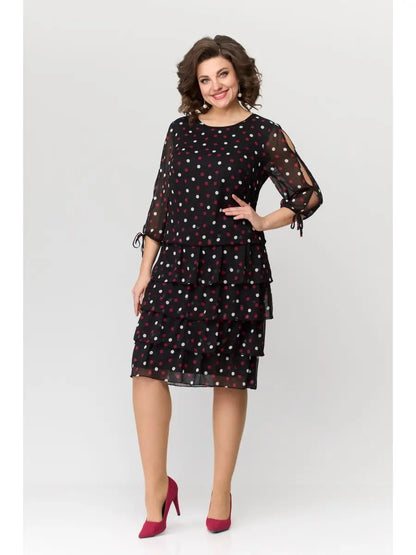 🏆[Último día, 50% de descuento]【S-5XL】💃Vestido de lujo con silueta ligera, confeccionado en cómoda gasa.