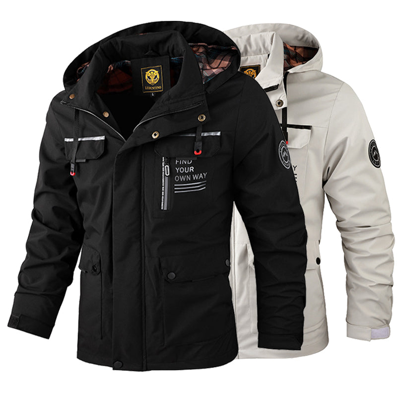 🔥【M~4XL】 2025 Nueva chaqueta de montañismo al aire libre impermeable a prueba de viento para hombres