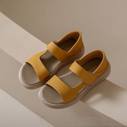 🔥【50% de Descuento Precio súper bajo】🔥【Tallas 35-43】👡Sandalias retro de verano 2026, hechas de cuero suave y una suela flexible.