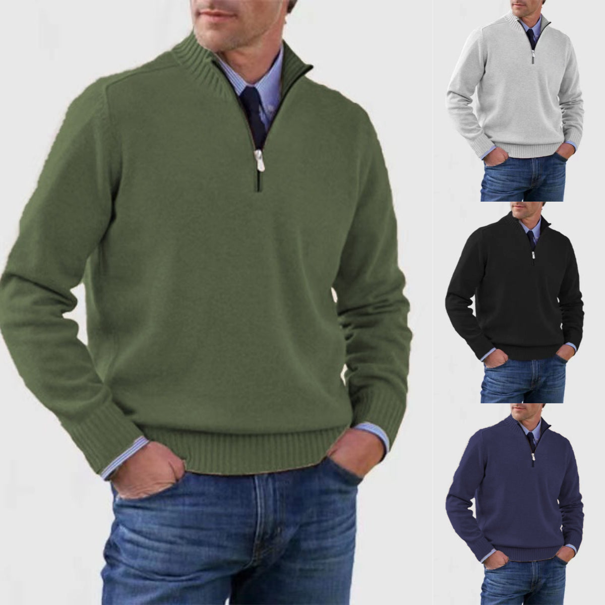 【L-5XL】🎉 Moški kašmirski pleteni pulover, topel in odporen na mraz