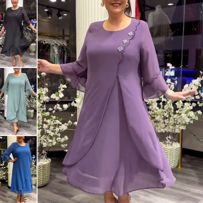 【S-5XL】❤️2026 Nuevos vestidos de gasa de alta calidad