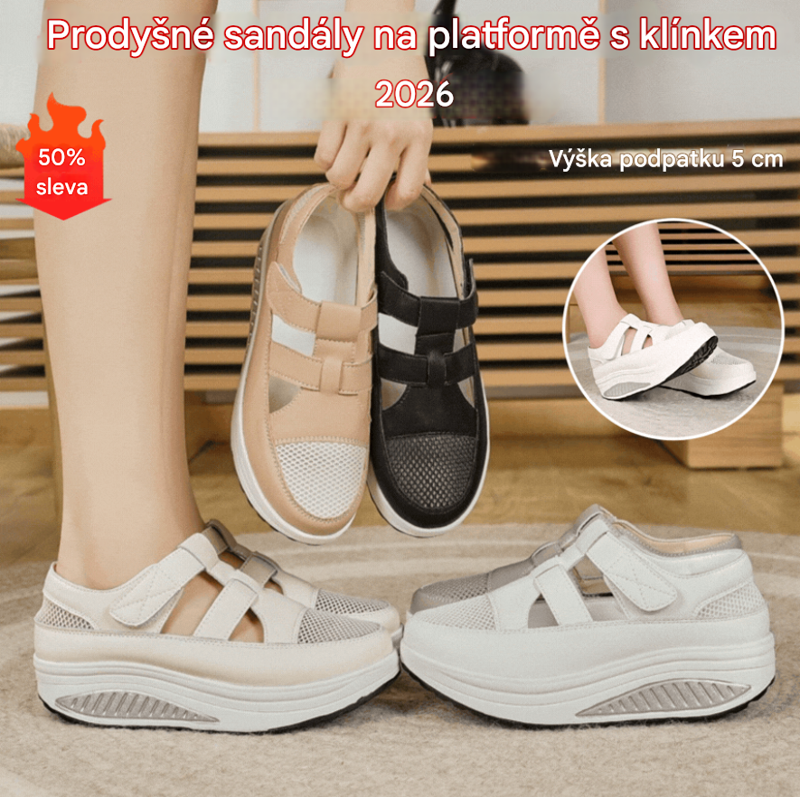 🔥【35-41】👣Nové letní sandály, silná podrážka, zapínání na suchý zip, prodyšný design. 4255493