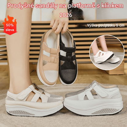 🔥【35-41】👣Nové letní sandály, silná podrážka, zapínání na suchý zip, prodyšný design. 4255493