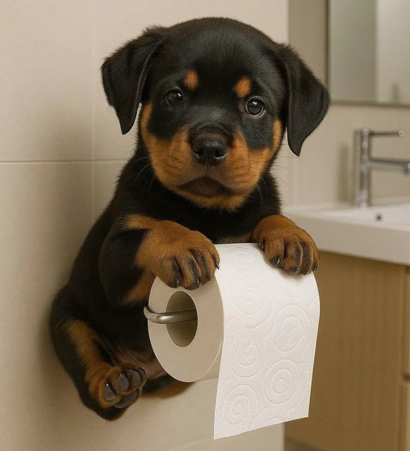 🐕🐕Držač toaletnog papira s temom slatkog šteneta