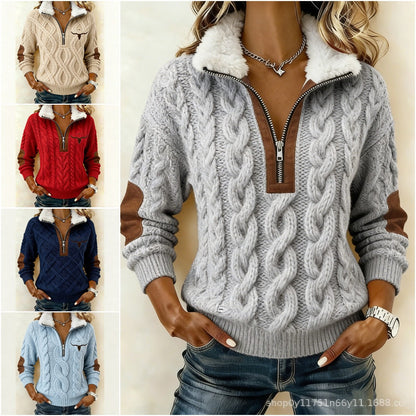 🏆【S-3XL】Niespodzianka na ograniczony czas: 50% zniżki!🔥🔥 Bluza z długim rękawem i nadrukiem oraz futrzany kardigan 4218163