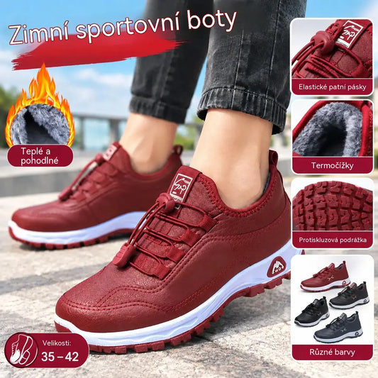 👢✨Pár bot stojí 720 Kč【35-41】Nové dámské vycházkové boty na podzim a zimu, vyrobené z pravé kůže a ručně vyrobené s bavlněnou fleecovou podšívkou.