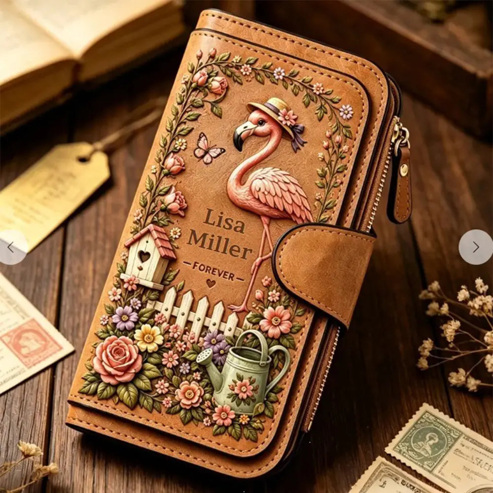 💰💰Personalizirana denarnica z reliefnim vzorcem vrta