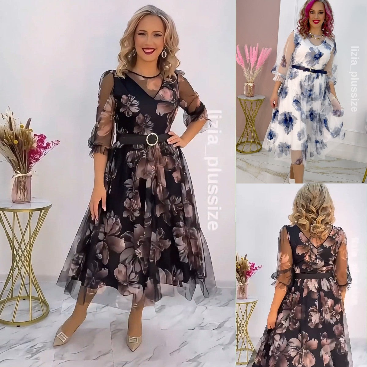 🌸💥【S-5XL】Nova elegantna potiskana obleka