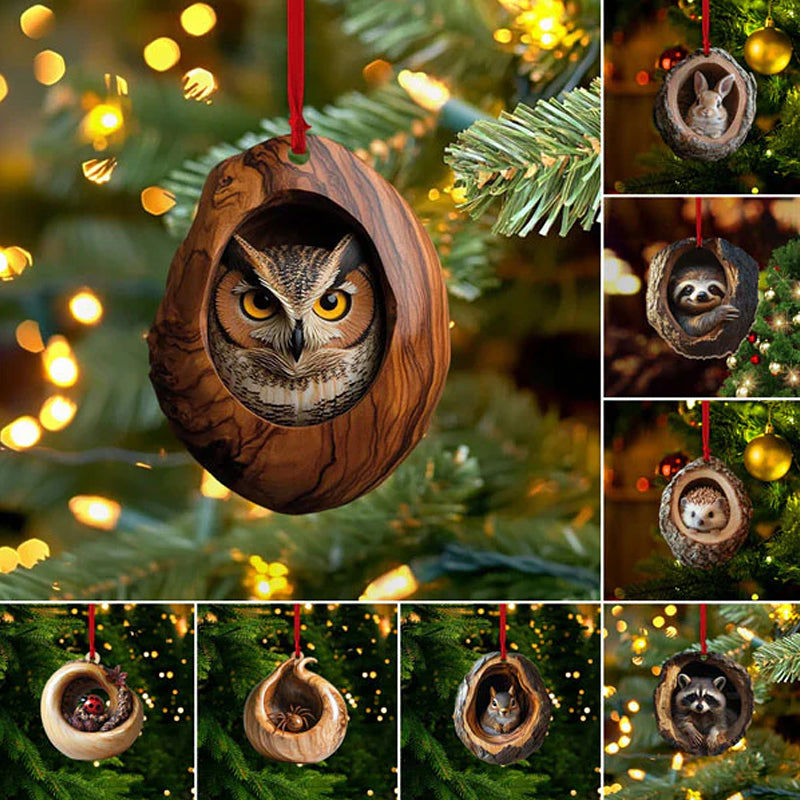 【10 kusov】🎄Dekorácia na vianočný stromček zvieratká. drobné zvieracie ozdoby