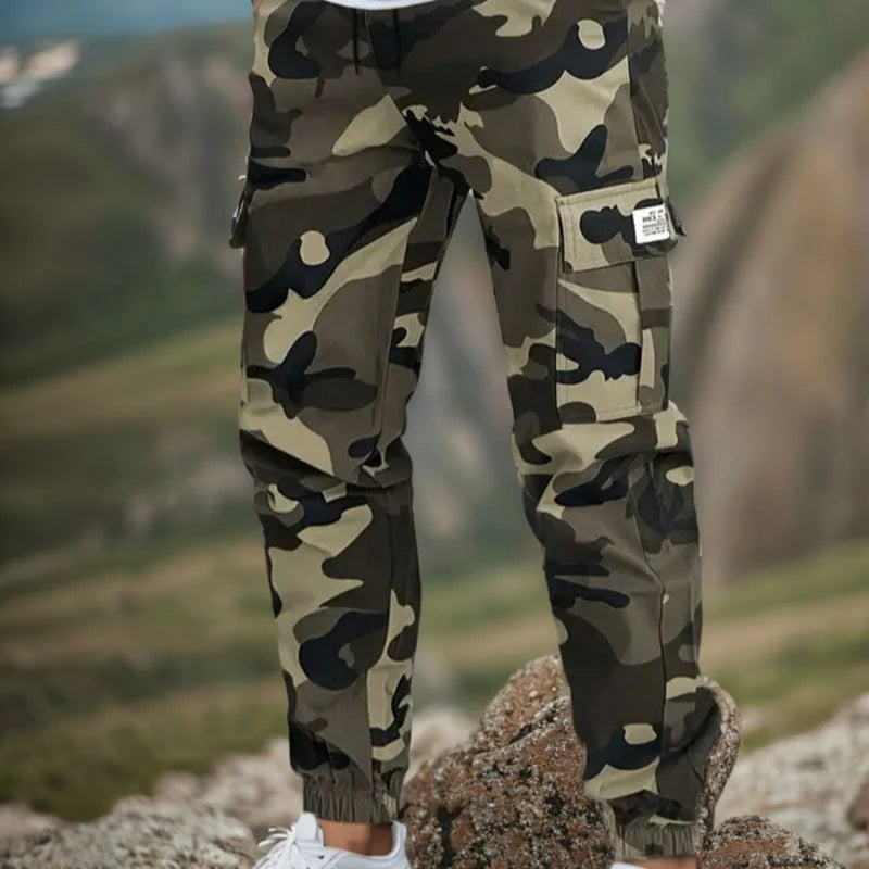 🛠️  👖 Trpežne taktične delovne hlače - iz mešanice najlona in bombaža z več praktičnimi žepi, idealne za delo na prostem 🌲