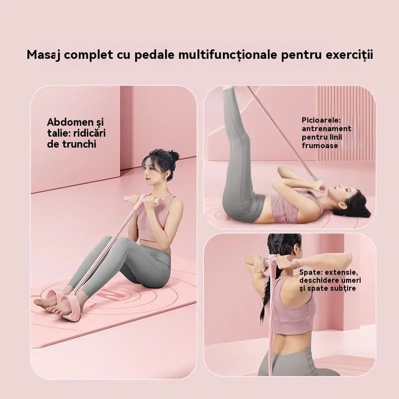 ⏰💪 Posilovací odporová guma, domácí expander s pedály