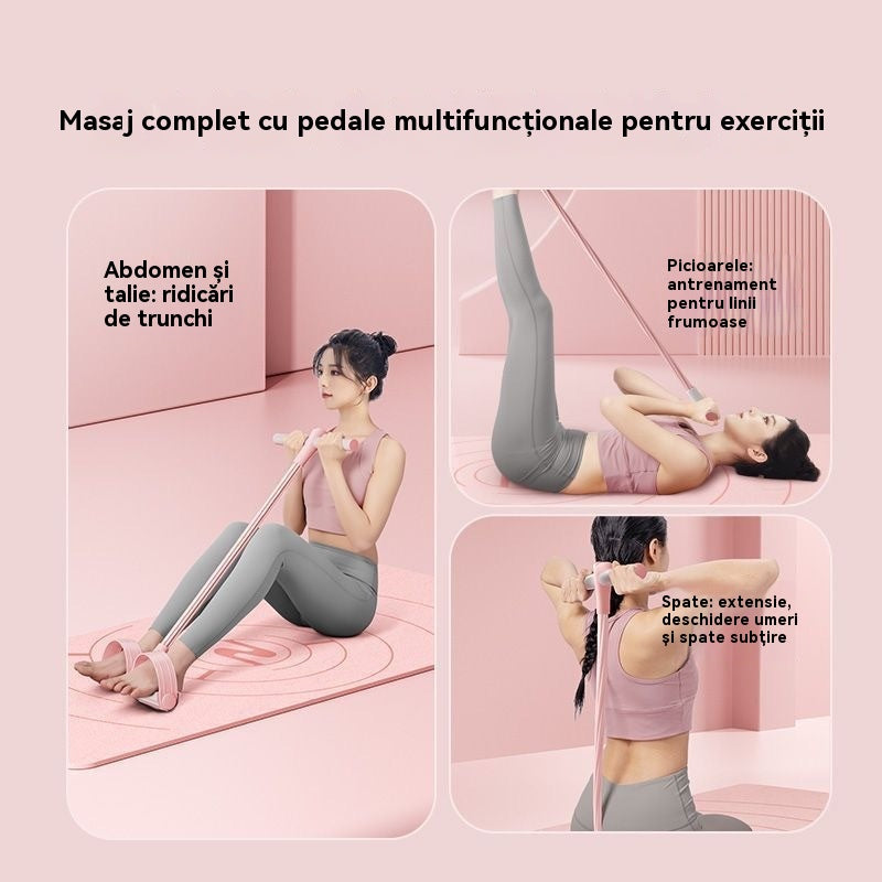 ⏰💪 Posilovací odporová guma, domácí expander s pedály