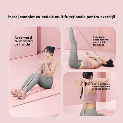 ⏰💪 Posilovací odporová guma, domácí expander s pedály